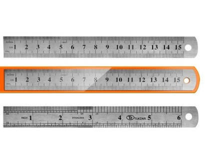 

Лінійка металева 15 см 700969, Серый