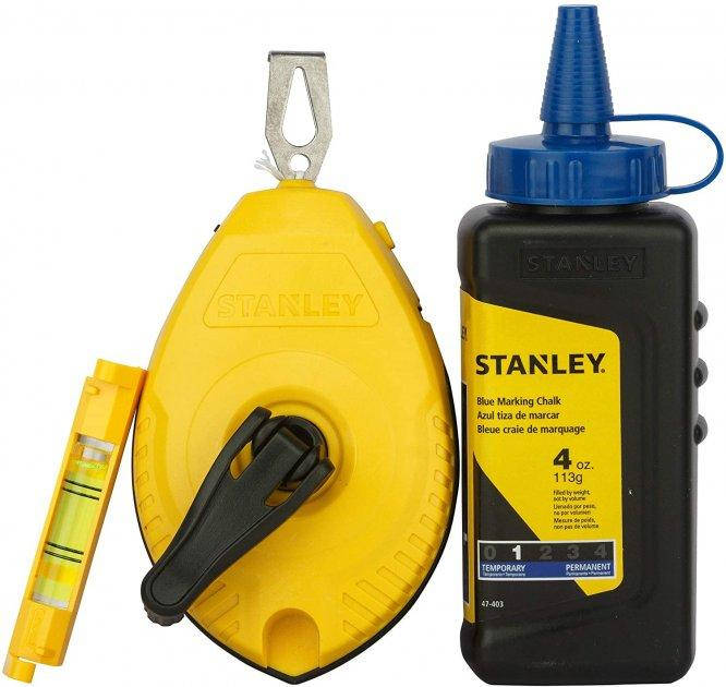 

Шнур разметочный 30 м уровень и пудра 113 грамм Stanley 0-47-443