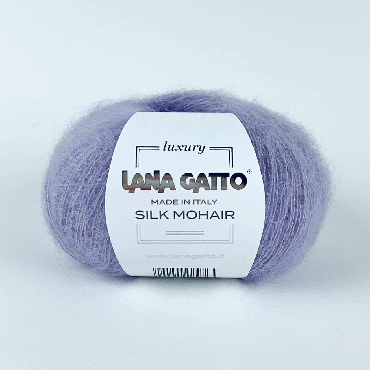 

Lana Gatto SILK MOHAIR (Лана Гатто Силк Мохер) № 9374 серо-лиловый (Пряжа с шелком, нитки для вязания), Сиреневый