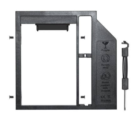 

DVD-карман для HDD 2.5 дюйма, SATA - SATA, 9/9,5 мм, TRY Caddy Optibay, пластик новый