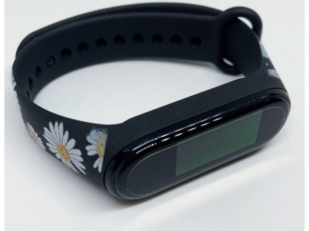 

Ремешок силиконовый mi band 3 mi band 4 с рисунком ромашки