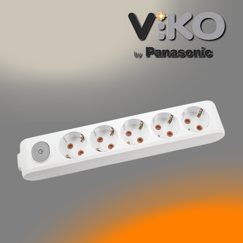 

Колодка на 5 гнезд с заземлением и выключателем Multi-let VIKO