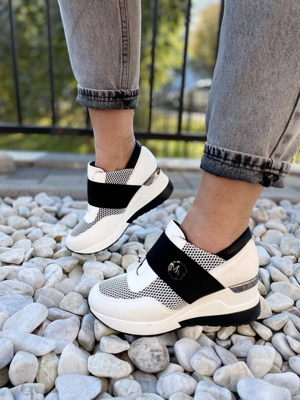 

Сникерсы женские STILLI 109-2 белые (весна-осень эко-кожа+текстиль) 36