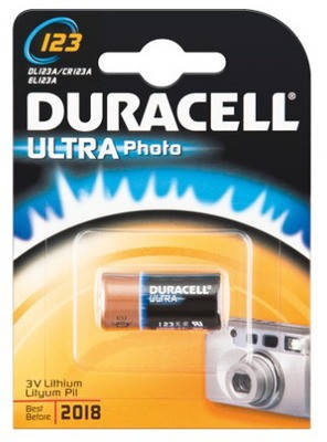 

Батарейка литиевая Duracell CR123 3V