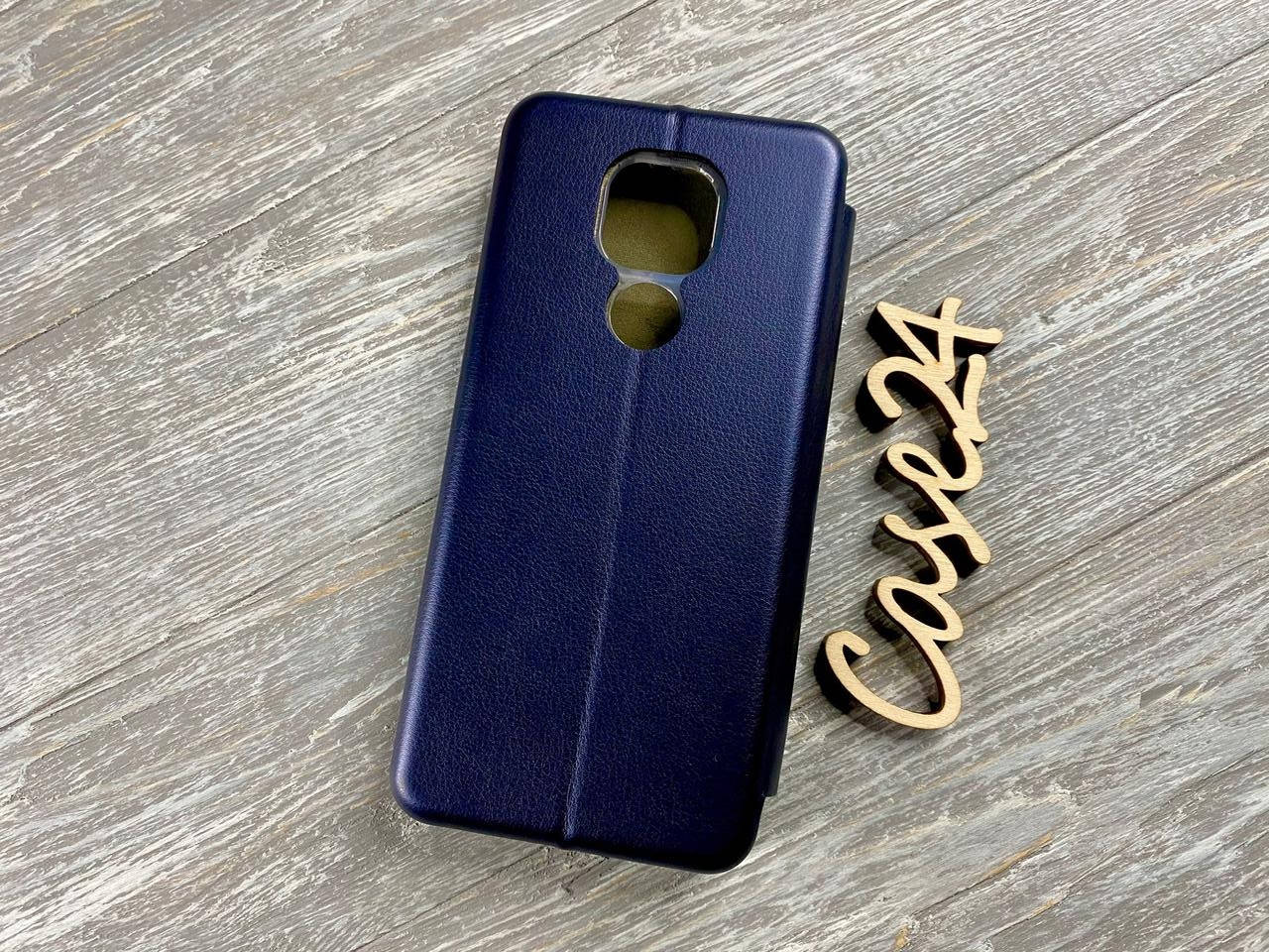 

Чехол книжка Elegant book для Motorola Moto E7 Plus (5 цветов) синий