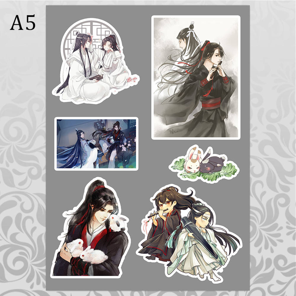 

Стикеры Аниме Mo Dao Zu Shi без порезки 02, Разные цвета