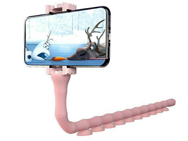 

Гибкий держатель для телефона с присосками Cute Worm Lazy Holder Розовый 198634