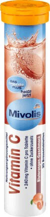 

Витамин С шипучие таблетки Mivolis, 20 шт. (Германия)