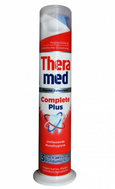 

Thera Med Complete Plus зубна паста з дозатором 100ml
