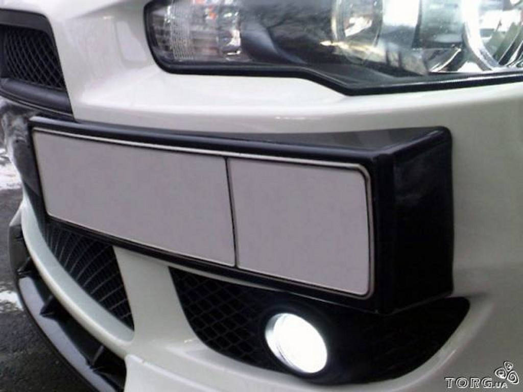 

Подиум под номер Lancer X ABS пластик, Черный