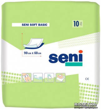 

Пеленки SENI SOFT BASIC 60 x 90 см 10 шт