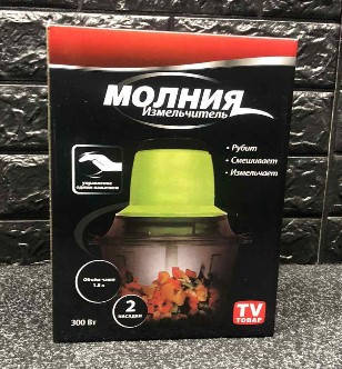 

Электрический измельчитель "Молния" мясорубка 300 Вт DL83 BF