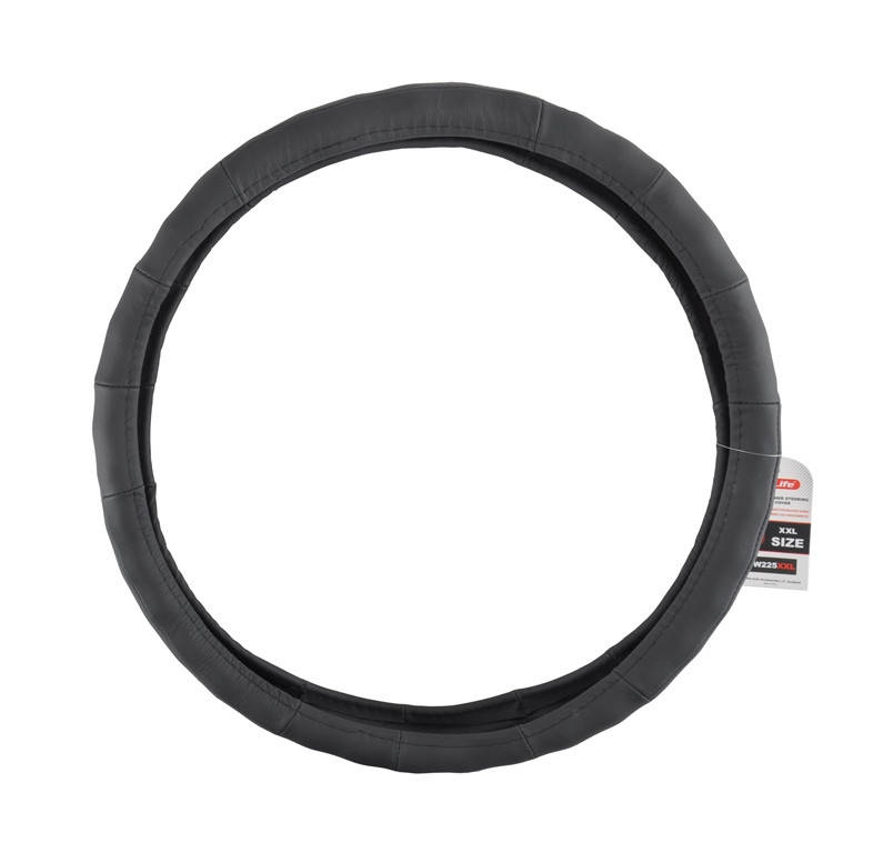 

Чехол для руля XXL (43-45 см) кожа черный CARLIFE (SW225XXL)