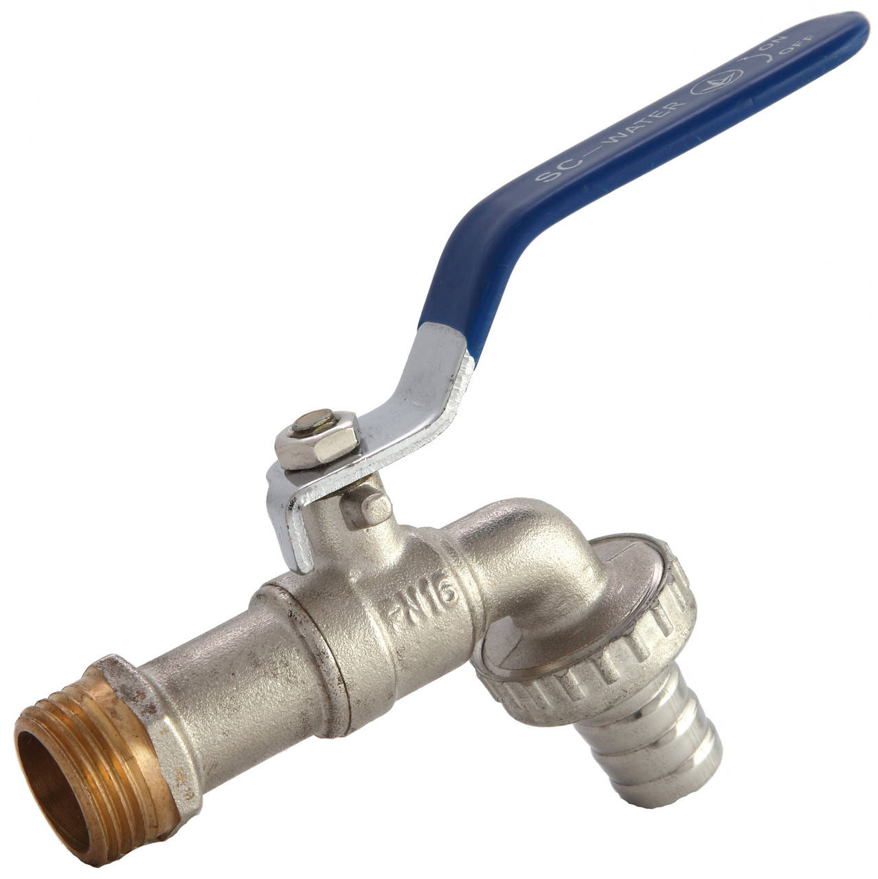 

Кран для полива 1/2" синяя ручка ЕСО 12/120, Синий