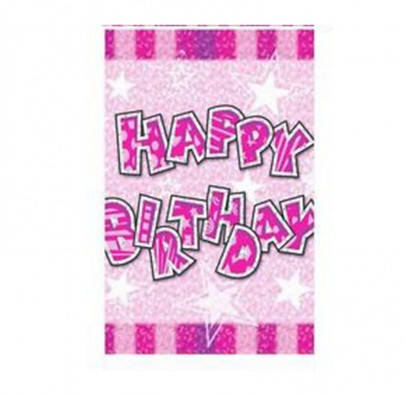 

Скатерть Happy birthday розовая 412269