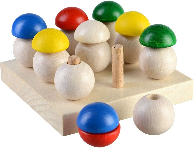 

Деревянная игрушка Грибная поляна в коробке