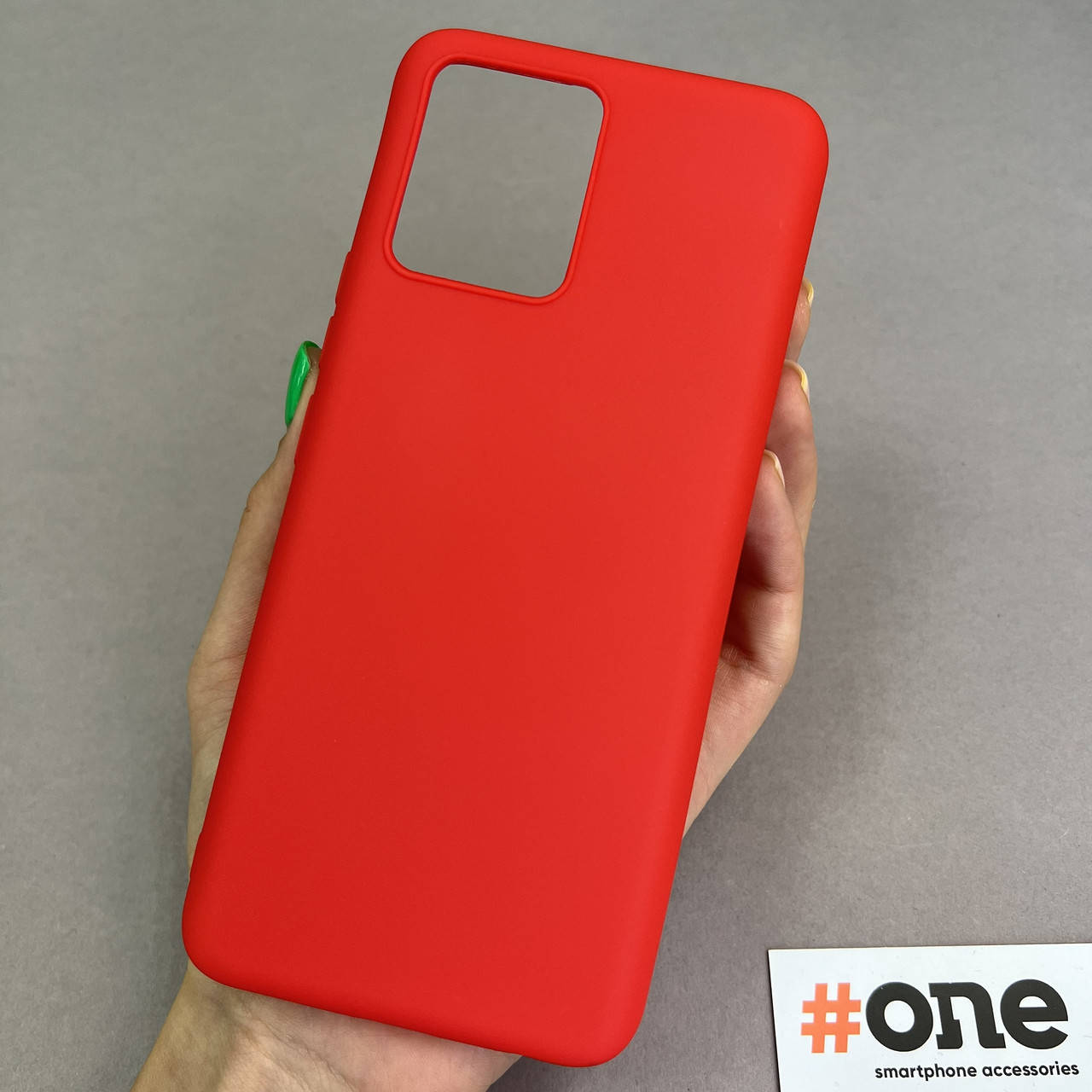 

Чехол для Realme 8 силиконовый плотный чехол на телефон реалми 8 красный Plain