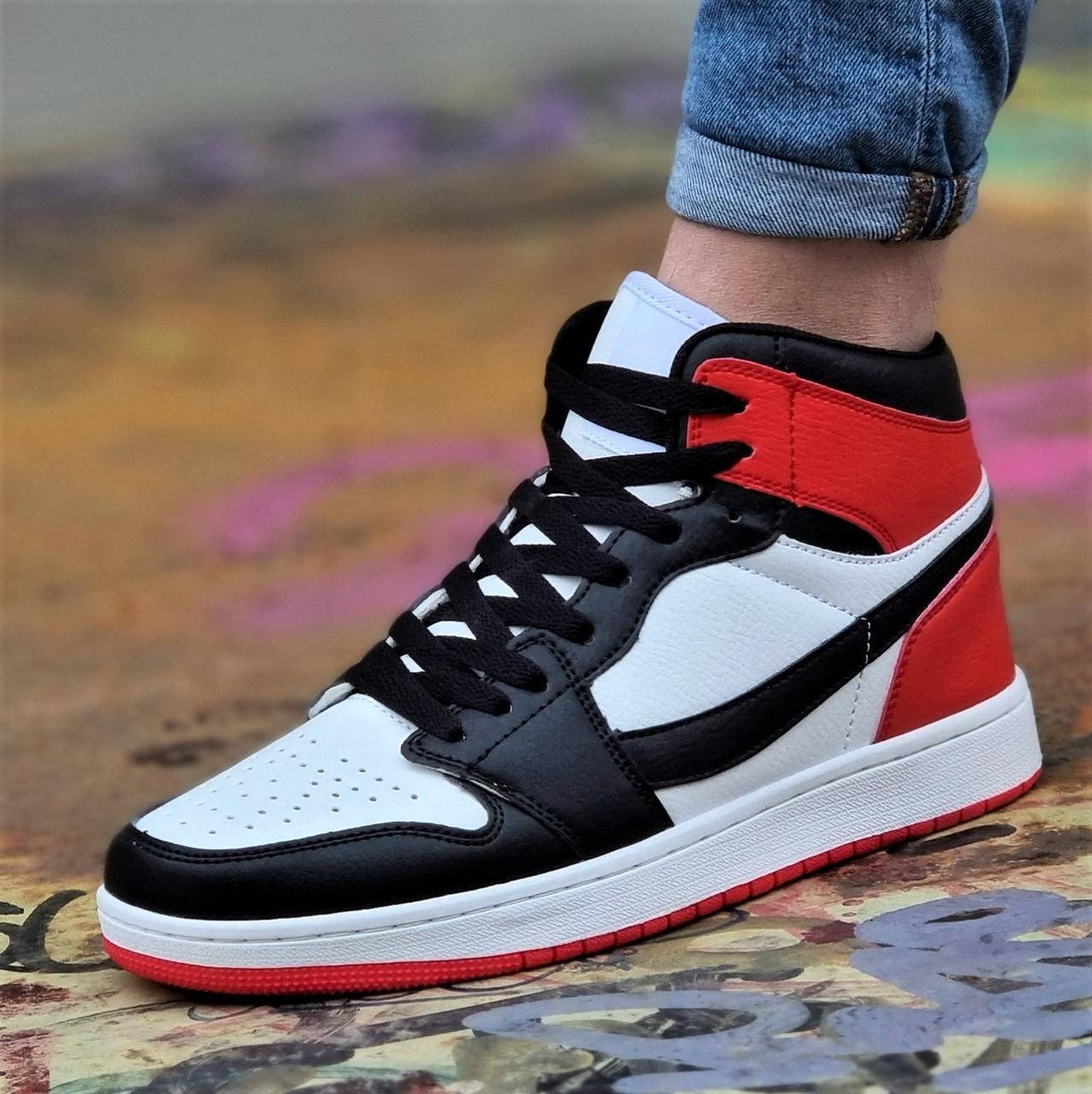 

Кроссовки мужские белые Джордан модные (Код: 2031), Белый