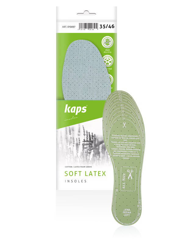 

Удобные гигиенические стельки Insoles Soft latex (универсальный размер) 010320