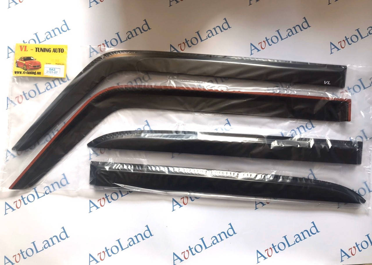 

Дефлекторы окон ВАЗ 2101, 2103, 2105, 2107, ANV комплект ветровиков на скотче