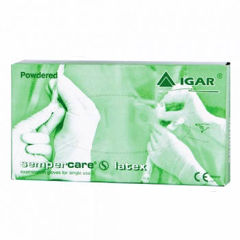 

Латексные перчатки опудренные Sempercare (50 пар/100 шт в упаковке