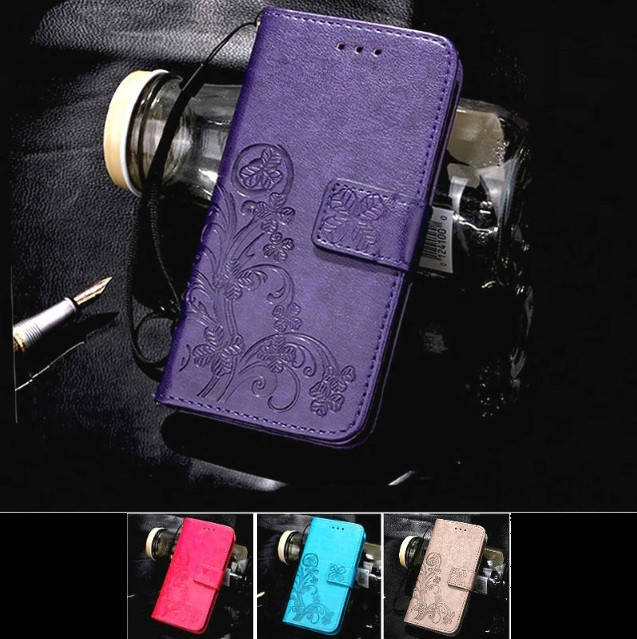 

Чехол Clover для Xiaomi Poco M3 книжка с цветком (разные цвета)
