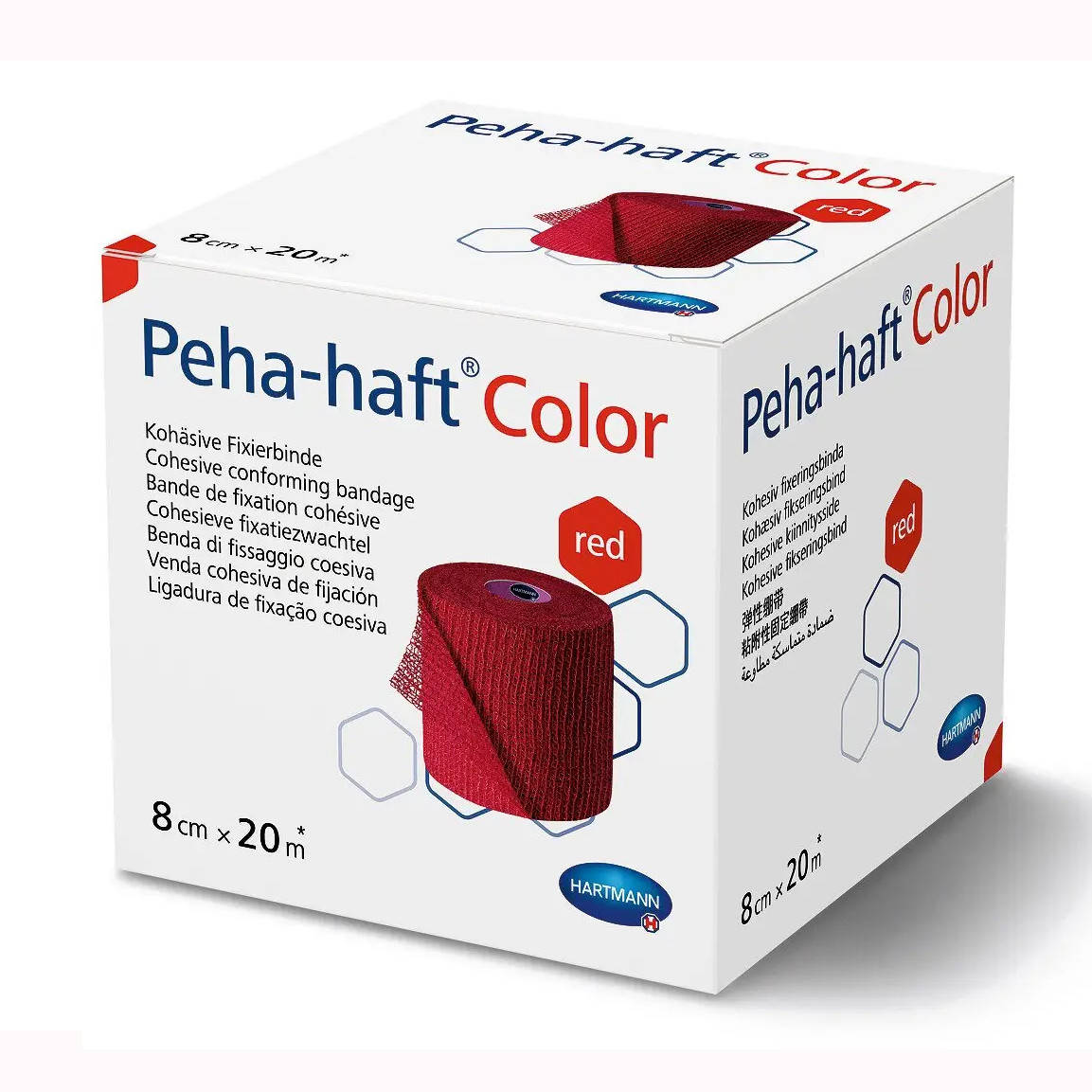 

Бинт когезивний фіксуючий Peha-haft Color червоний 4 см х 4 м