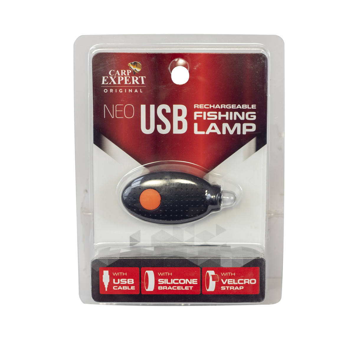 

Фонарик Carp Expert NEO USB сенсор движения крепление на руку подсак