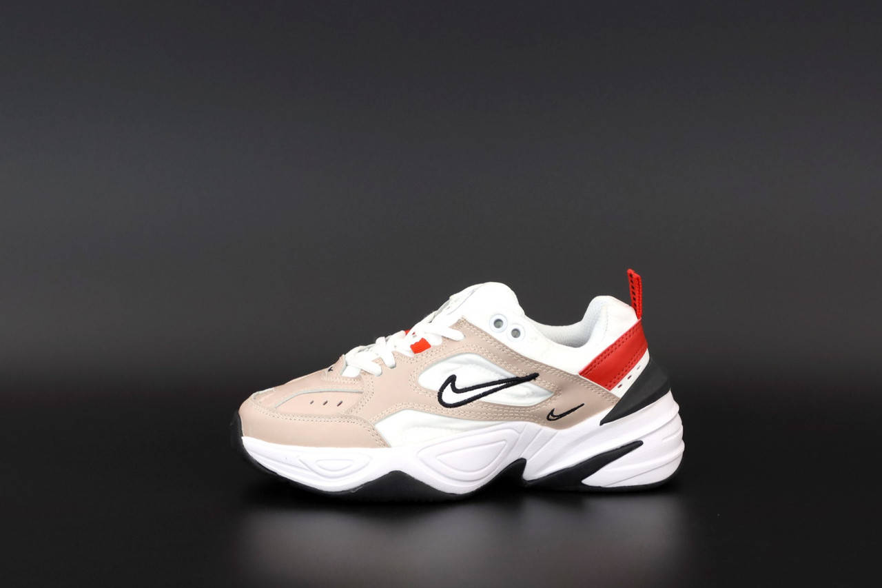 

Летние женские кроссовки Nike M2K Tekno White-Beige (Бело-Бежевый) 39
