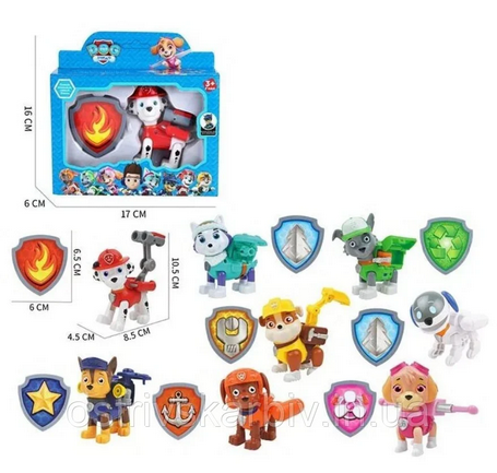

Игровой набор Щенячий патруль с фигуркой героя и значком, 7758, для детей от 3 лет.