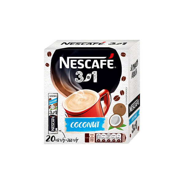 

Кофейный Напиток Nescafe 3в1 Coconut Mix (20x13 г)