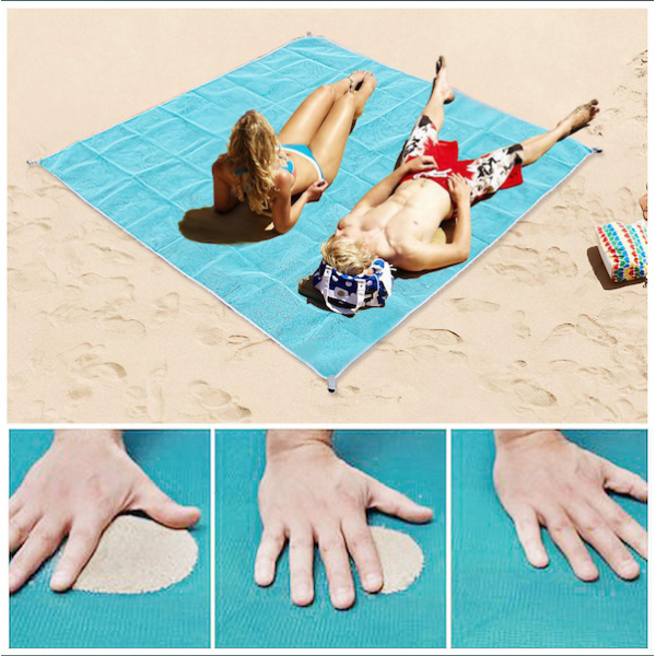 

Анти-песок пляжная чудо-подстилка Originalsize Sand Free Mat 200*150 Голубая