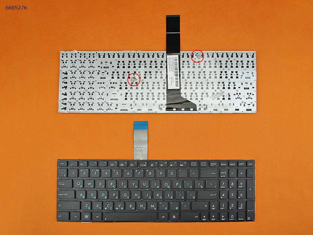 

Клавиатура для Asus X501 X501A X501U X550 X552 X750, RU (черная, 2 крепления), Черный