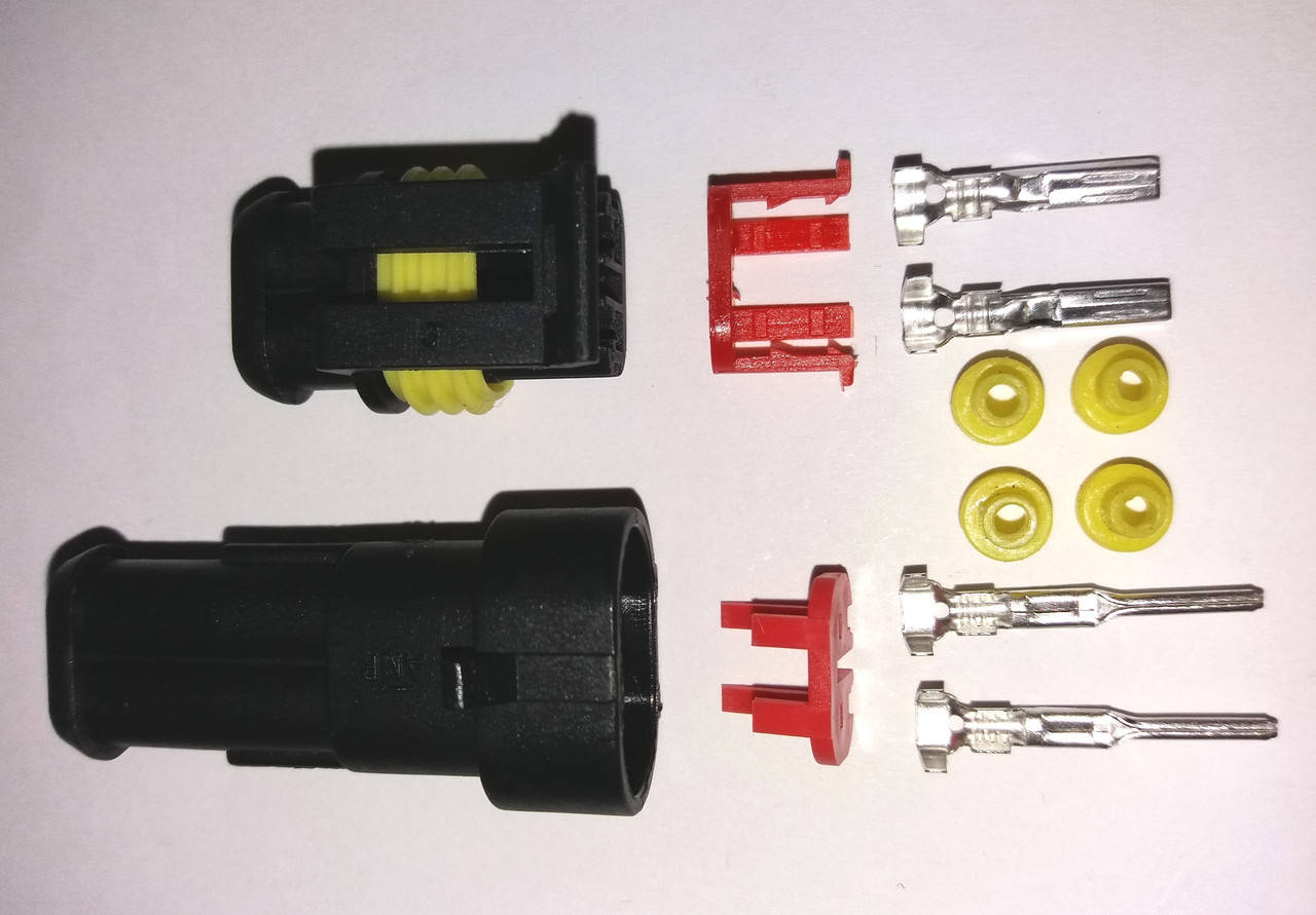

Разъём герметичный 2 pin.10 Комплектов