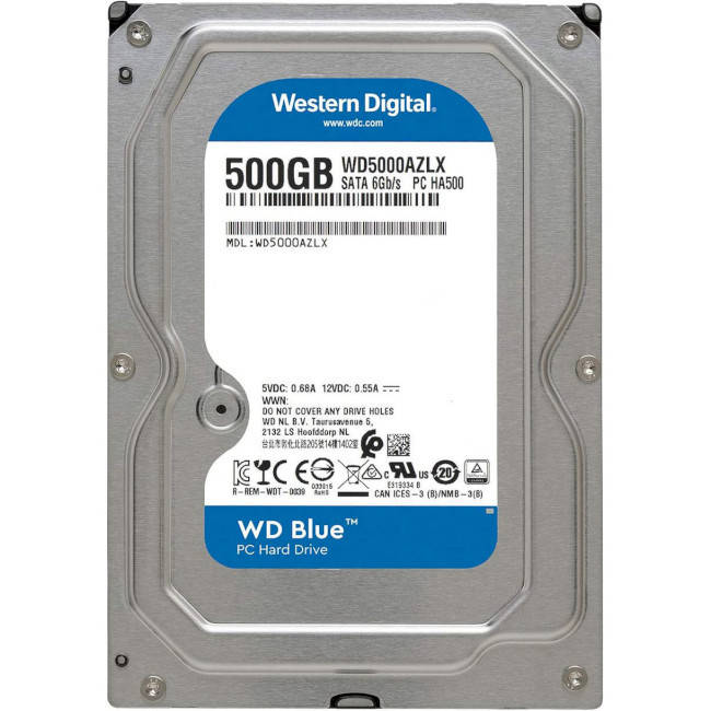 

Жёсткий диск HDD 500 Gb WD 7200 SATA III 32MB (WD5000AZLX) REF