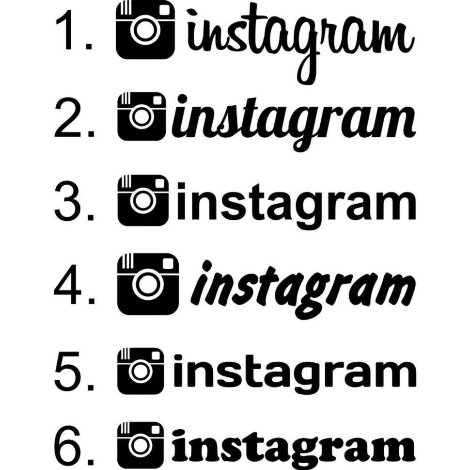 

Виниловая наклейка - Instagram, Инстаграмм v2