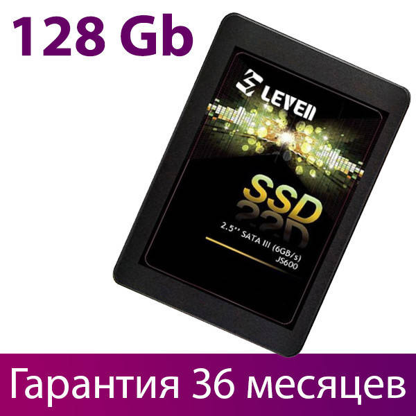 

128GB SSD диск Leven JS600, твердотельный ссд 2.5" накопитель 128 гб для ПК и ноутбука acer, asus, lenovo