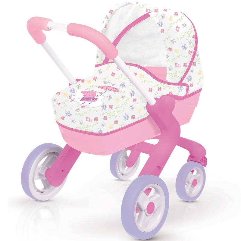 

Детская коляска для кукол Свинка Пеппа Smoby 251306, Розовый