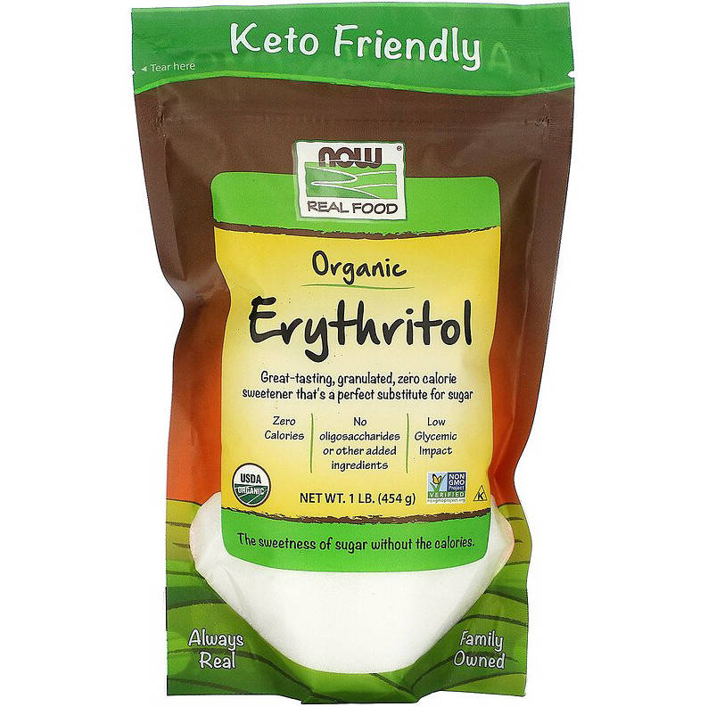 

Органический эритритол NOW Foods, Real Food "Organic Erythritol" (454 г)
