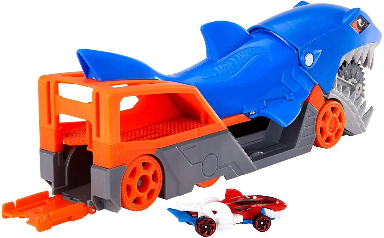 

Акула Транспортер Хот Вилс Hot Wheels Shark Chomp Transporter Playset