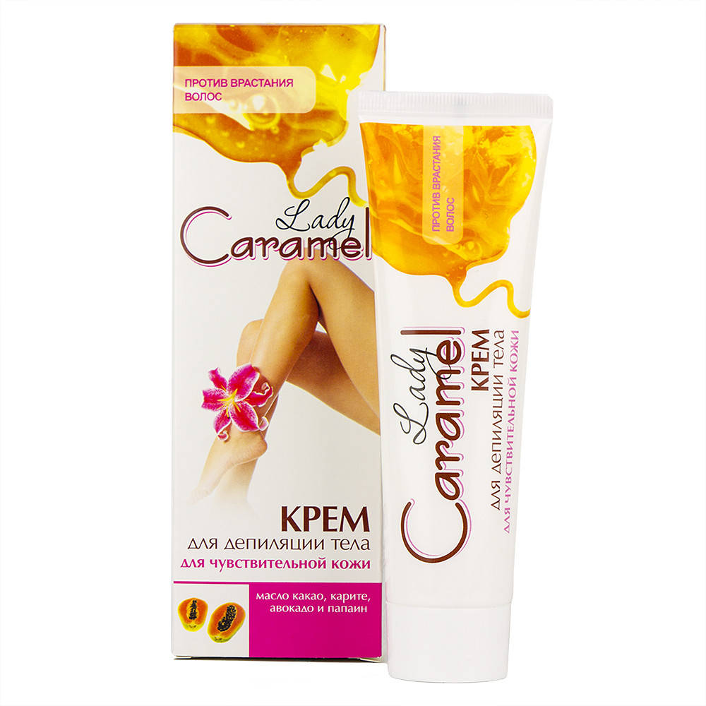 

Крем для депиляции "Для чувствительной кожи" 100мл Lady Caramel, Белый