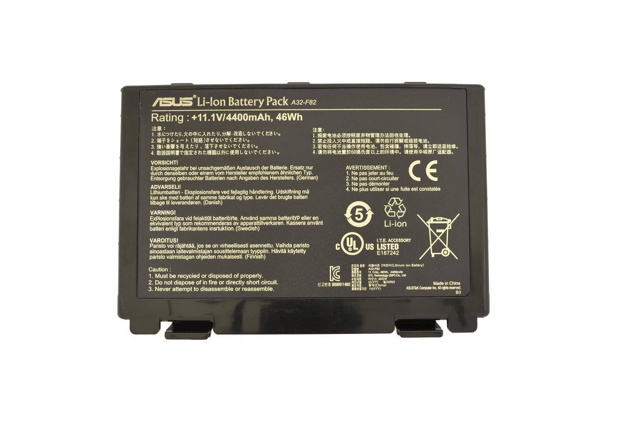 

Аккумулятор для ноутбука Asus A32-F82 F52 11.1V Black 4400mAh Orig, Черный