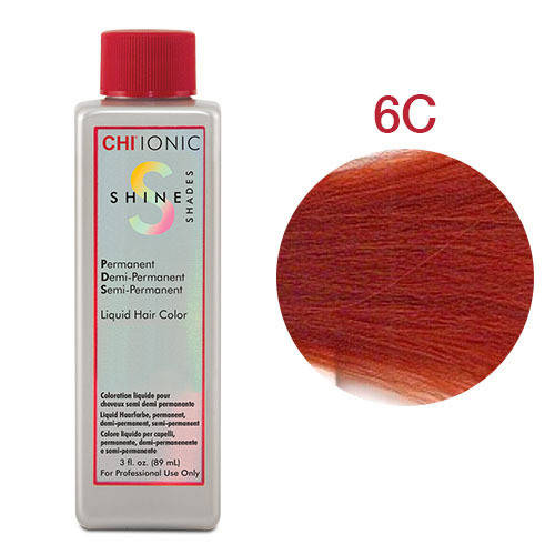 

Стойкая безаммиачная жидкая краска для волос CHI Ionic Shine Shades Liquid Color 89 мл 6C (Светло медно-коричневый