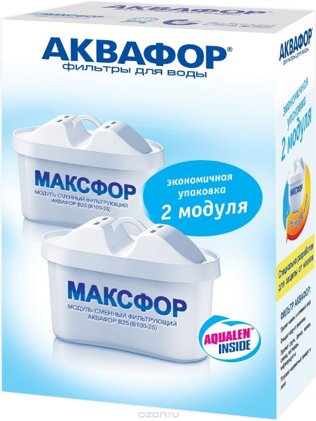 

Комплект Сменных Картриджей Аквафор В25 (В100-25) Максфор 2 штуки