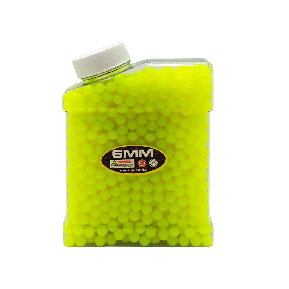 

Пластиковые пульки 1606B, 1200 шт. BB 6 мм (Светло-желтый), Золотистый