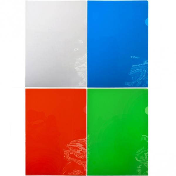 

Тека - куточок А4 E-310 "mix", Разные цвета