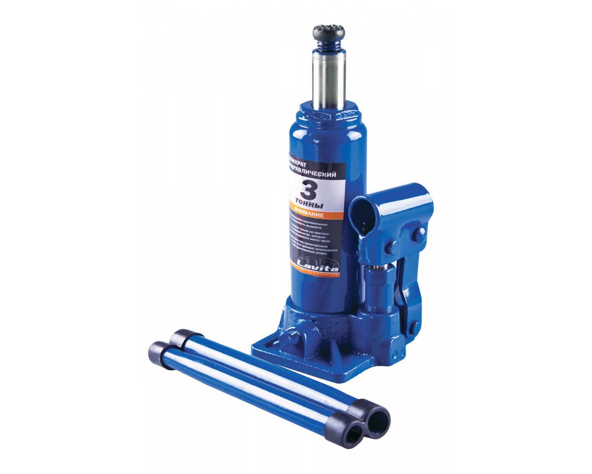 

Домкрат гидравлический телескоп 3т, 180/340мм, домкрат бутылочный 3000кг, домкрат Lavita LA JNS-03.