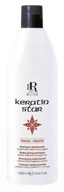 

Шампунь для реконструкции волос KERATIN STAR 1000мл RLINE