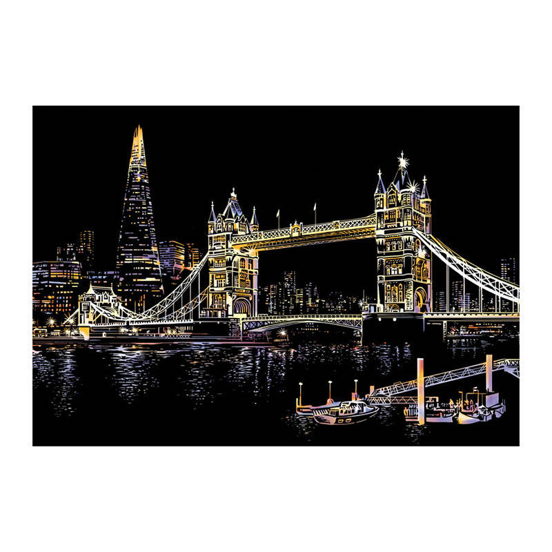 

Скретч-картина YUELU P1-A02 Tower Bridge Тауэрский мост