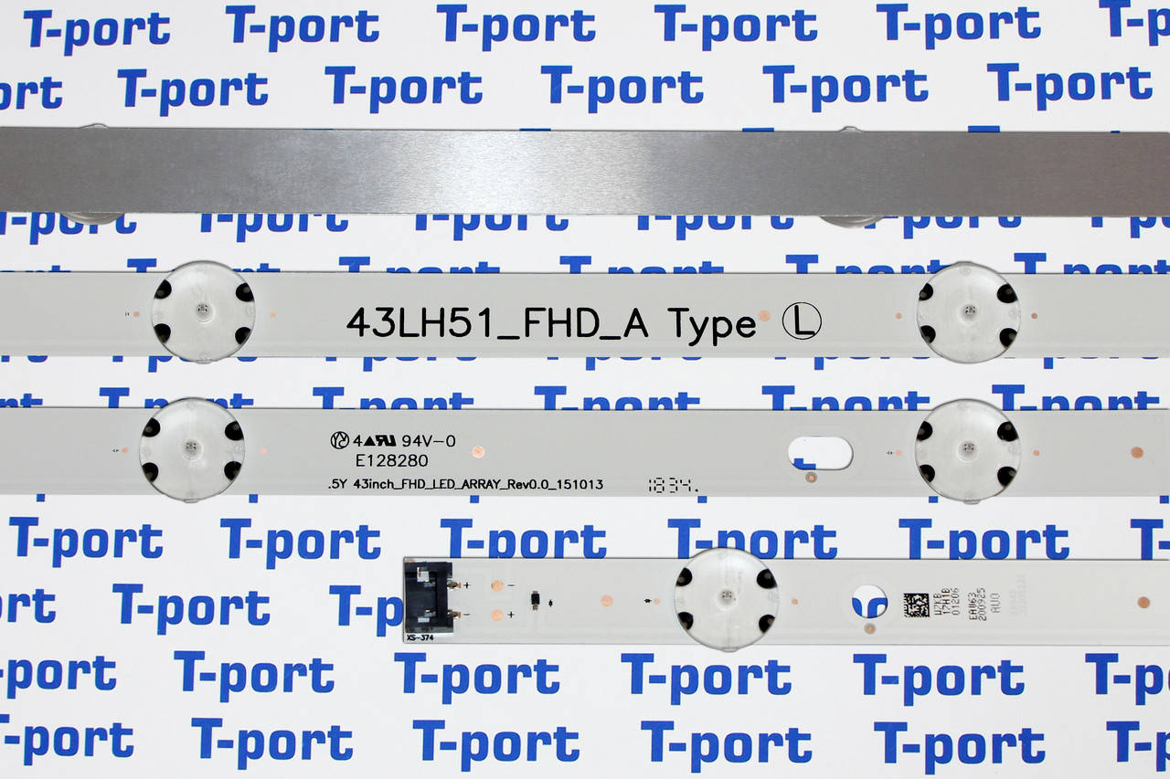 

Светодиодная подсветка комплект планок 43_LH_51 FHD A(В) Type